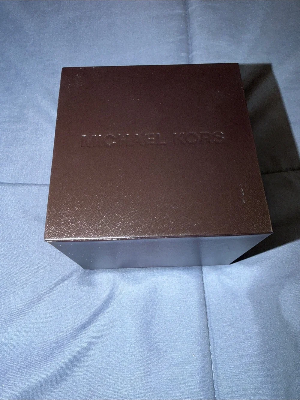 Michael Kors Gold Tone and Tortoise Shell Crystal-Accented Chronograph Watch